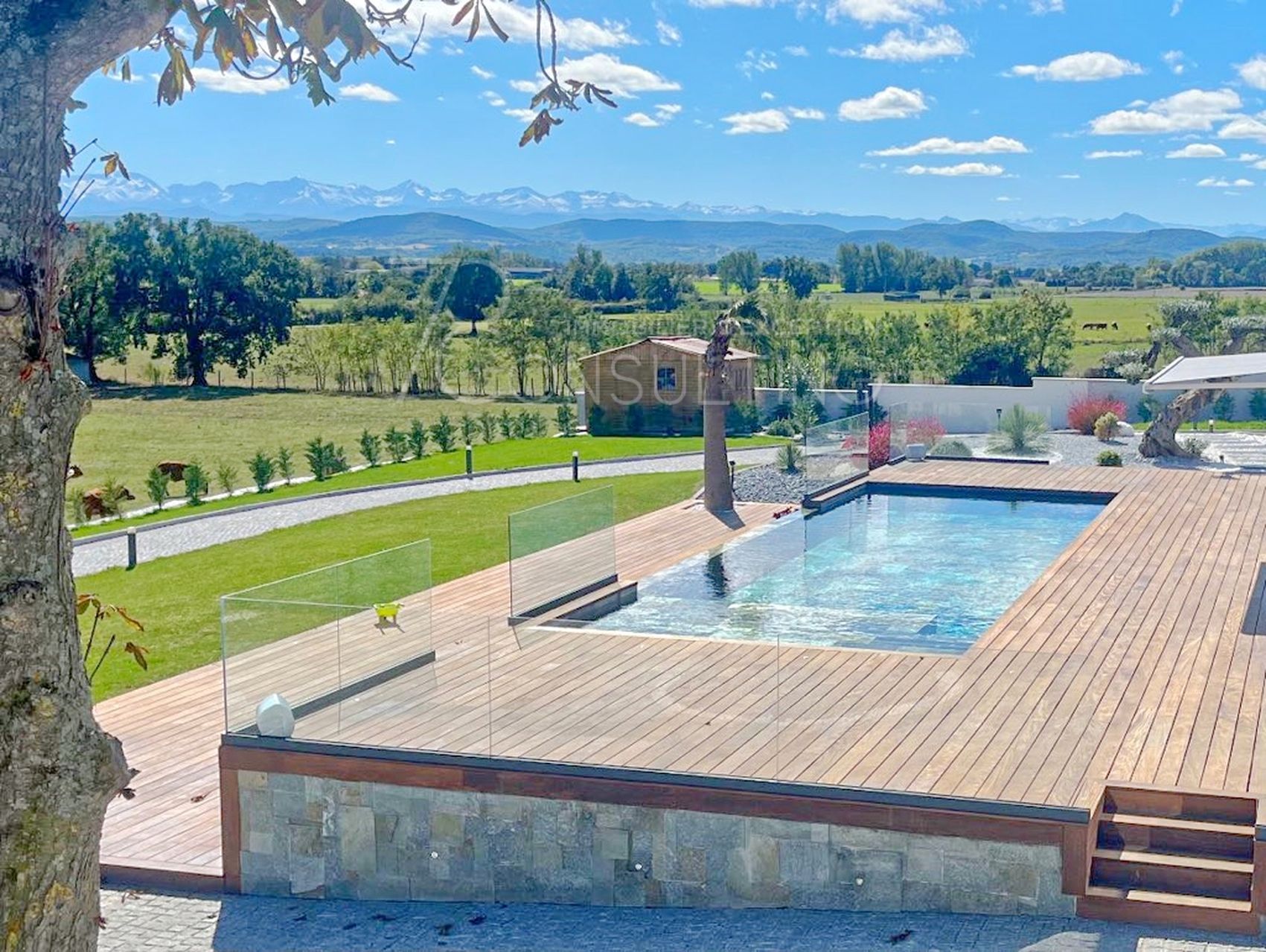 EXCLUSIVITÉ VUE PYRÉNÉES – 10MN CARBONNE CONTEMPORAINE + DÉPENDANCE